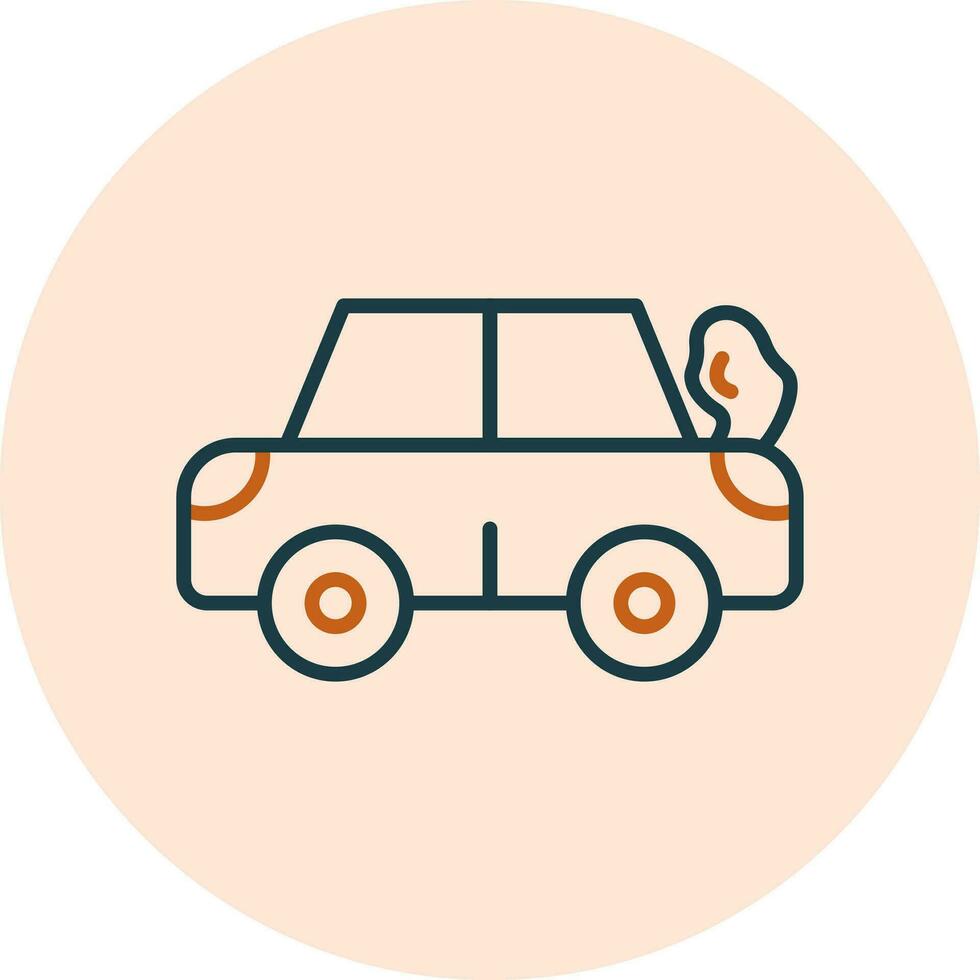 Broken Car Vector Icon