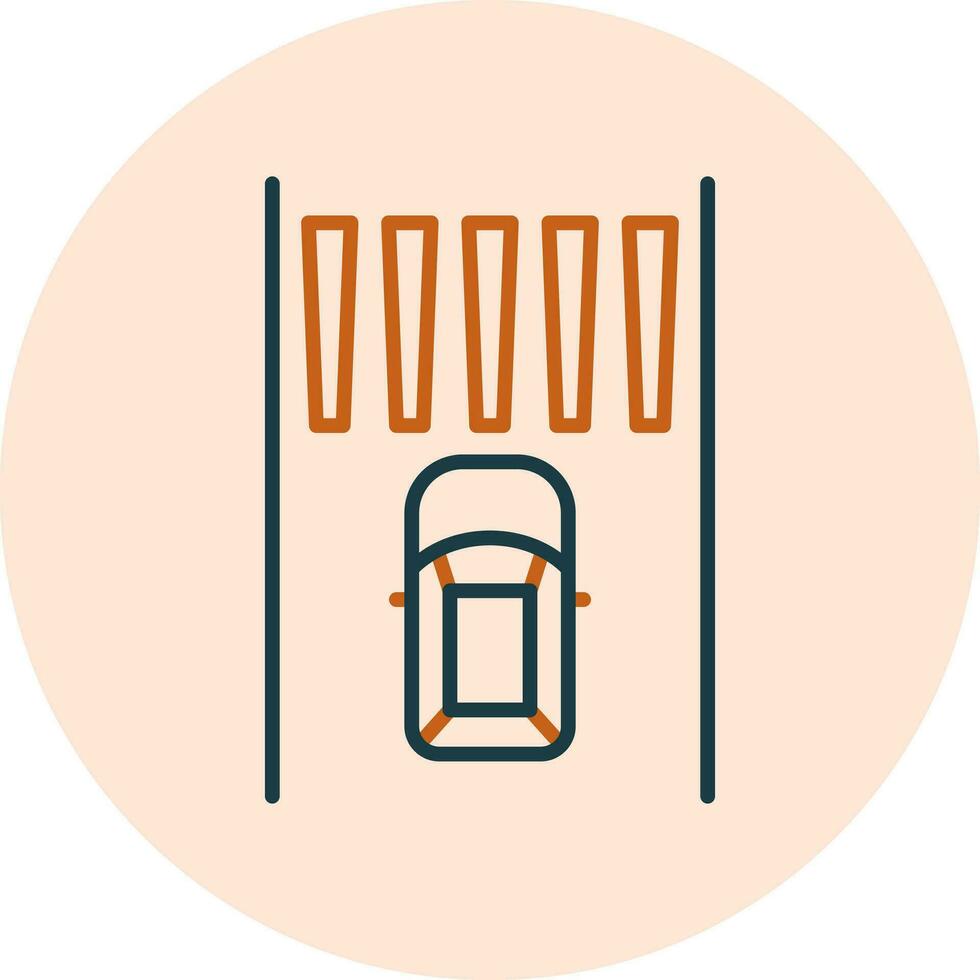 Zebra Crossing Vector Icon