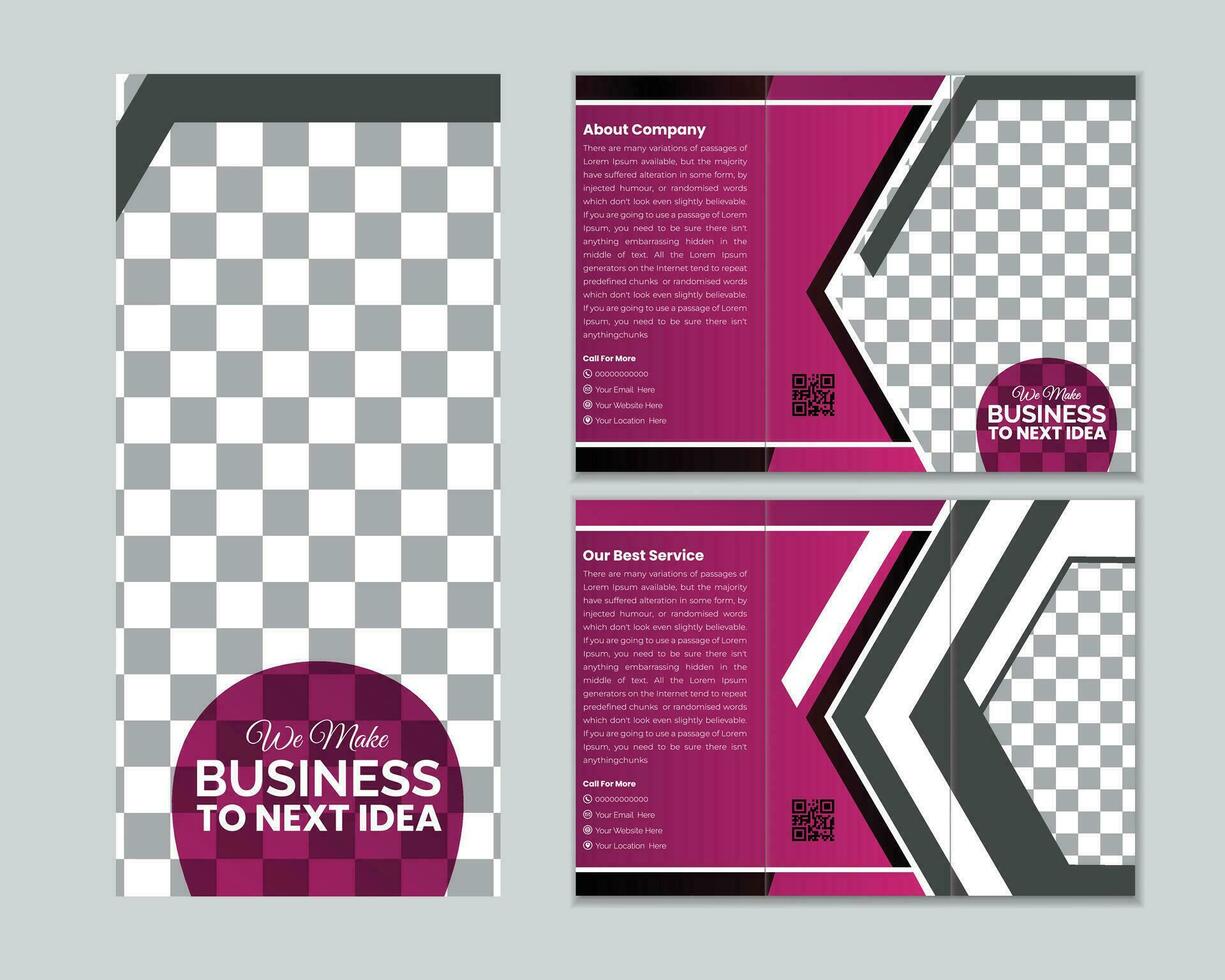 Trifold Brochure vector Template Design