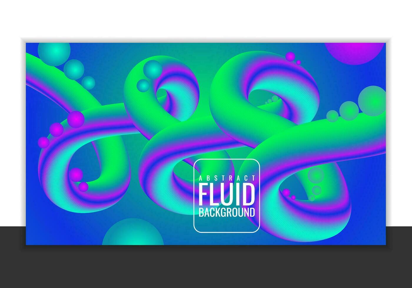 Abstract fluid background vector design