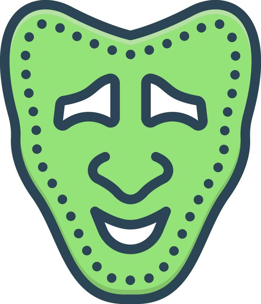 color icon for tragedy vector