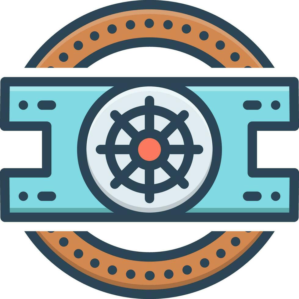 color icon for vault vector