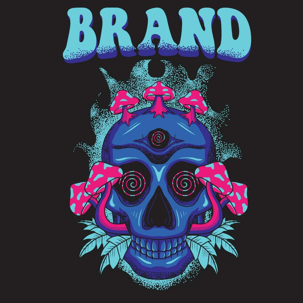 gótico Arte rock cráneo camiseta desatraillar tu oscuro lado con nuestra único diseño declaración pedazo para creadores de tendencias diseño para música amantes vector