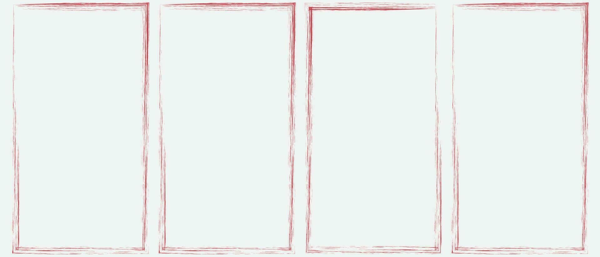 Grunge square and rectangle frames. Ink empty black boxes set. Rectangle borders collections. Rubber square stamp imprint. Vector illustration isolated on white background.