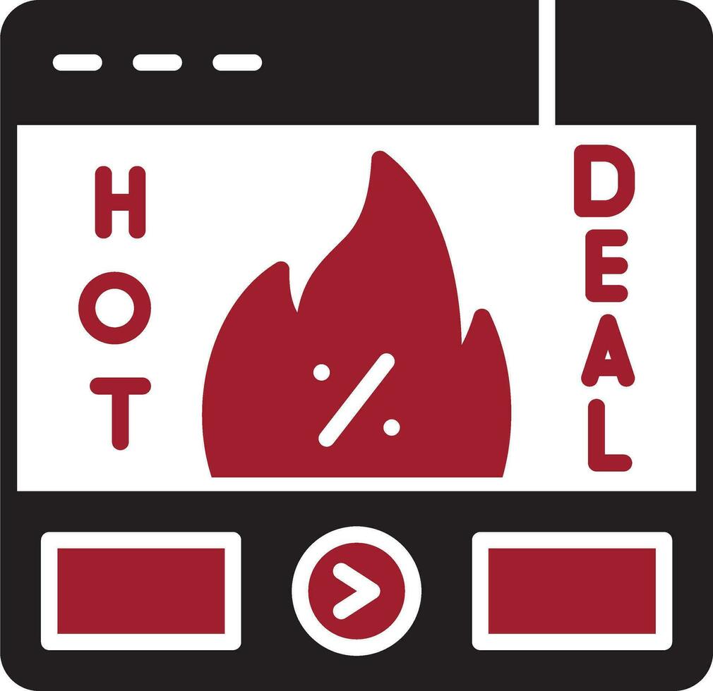 Hot Deal Vector Icon