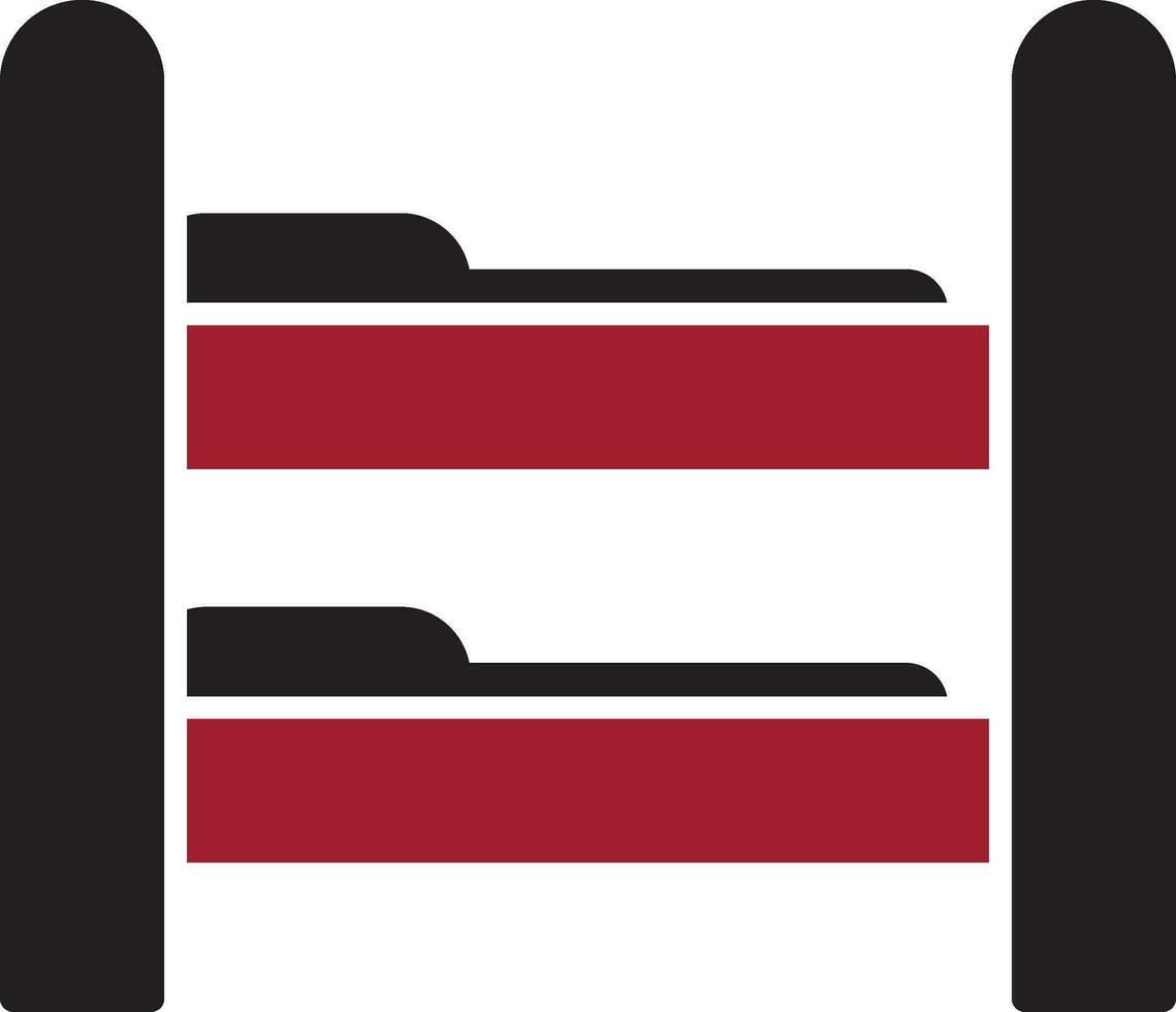 Bunk Bed Vector Icon