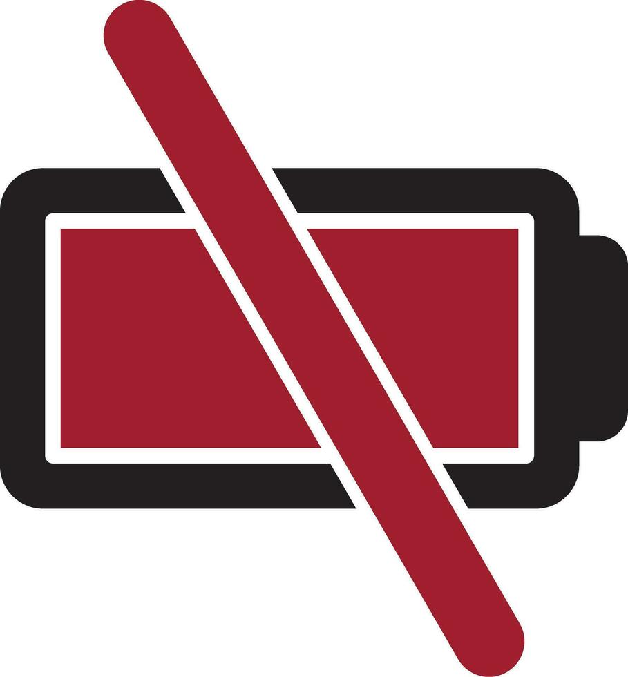 Empty Battery Vector Icon
