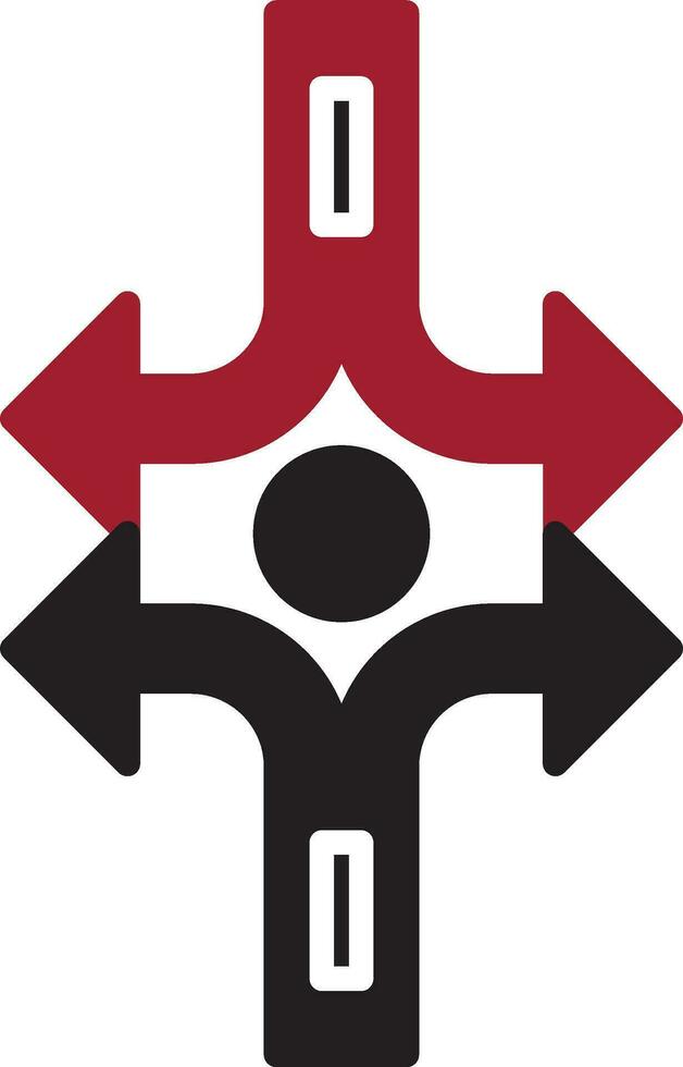 Crossroad Vector Icon