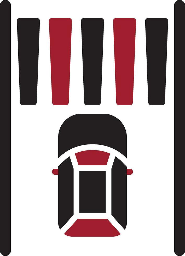 Zebra Crossing Vector Icon