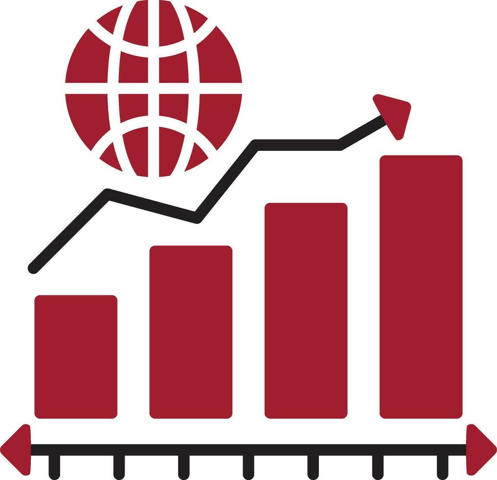 icono de vector de mercado de valores