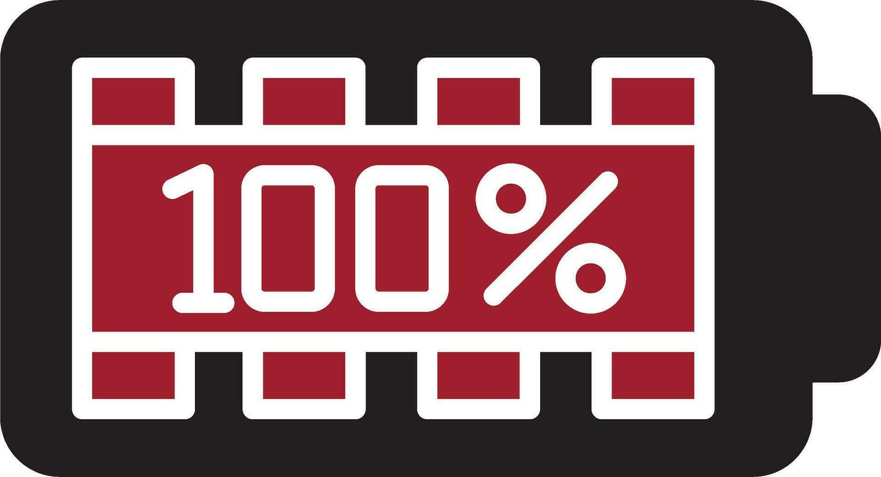 100 Percent Vector Icon