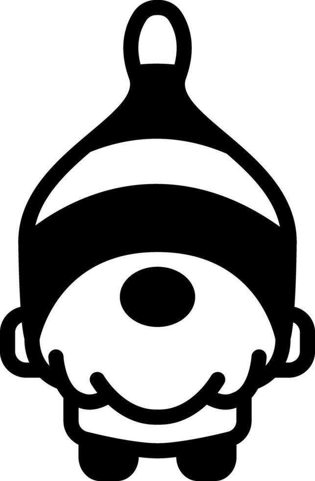 solid icon for patrick vector