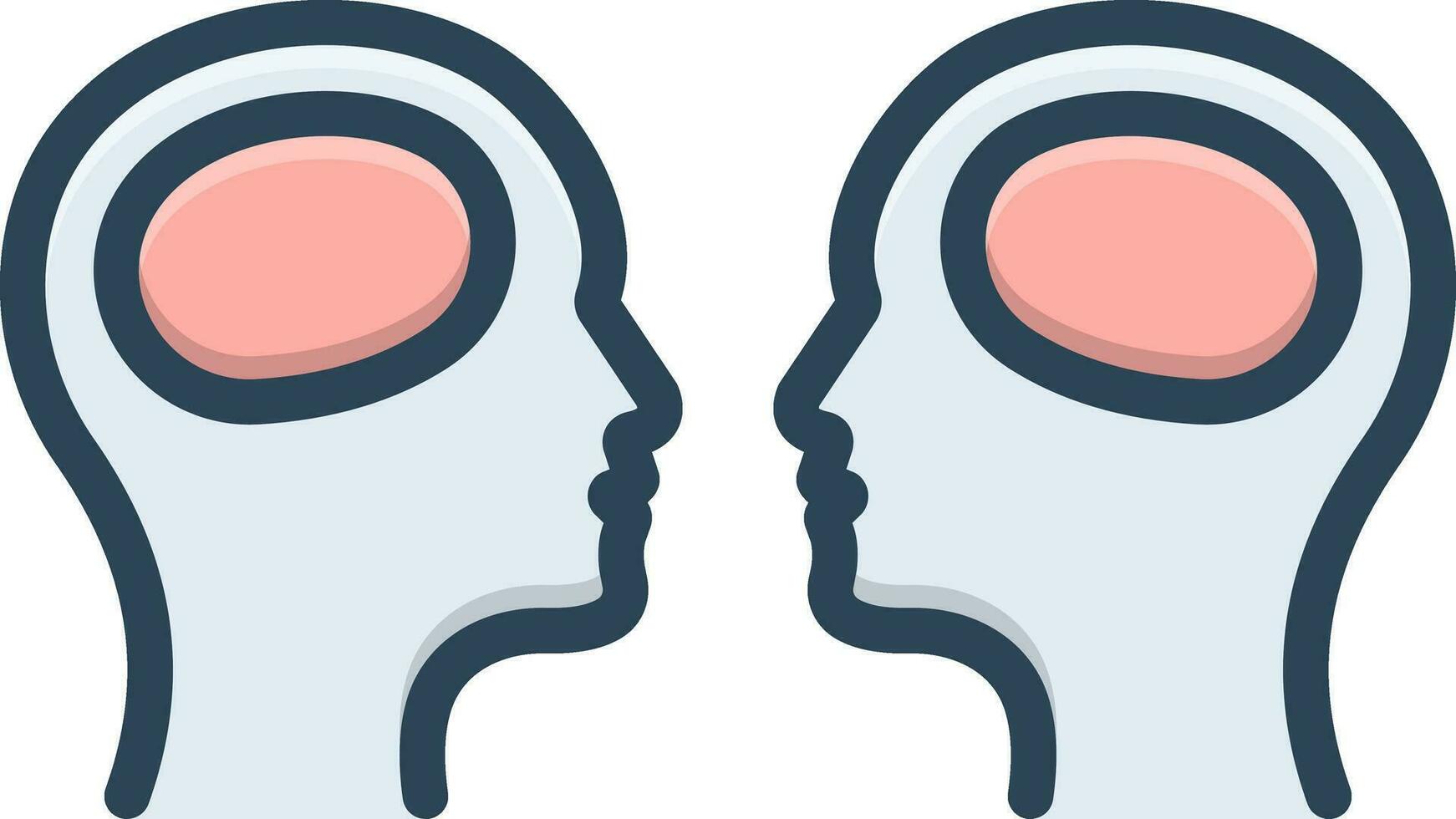 color icon for facing vector
