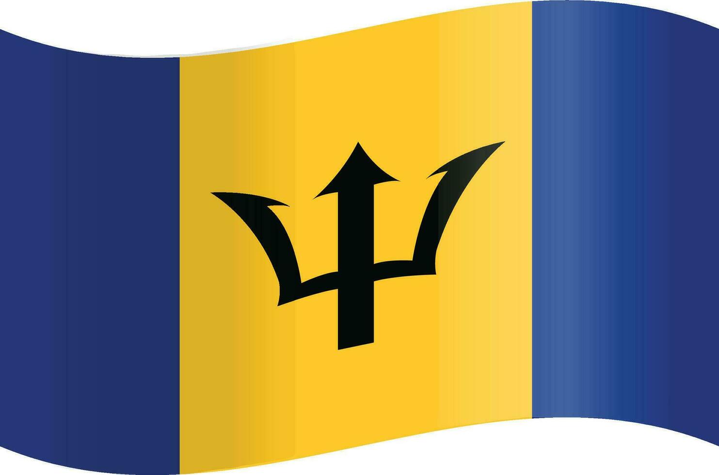 Barbados national flag in vector
