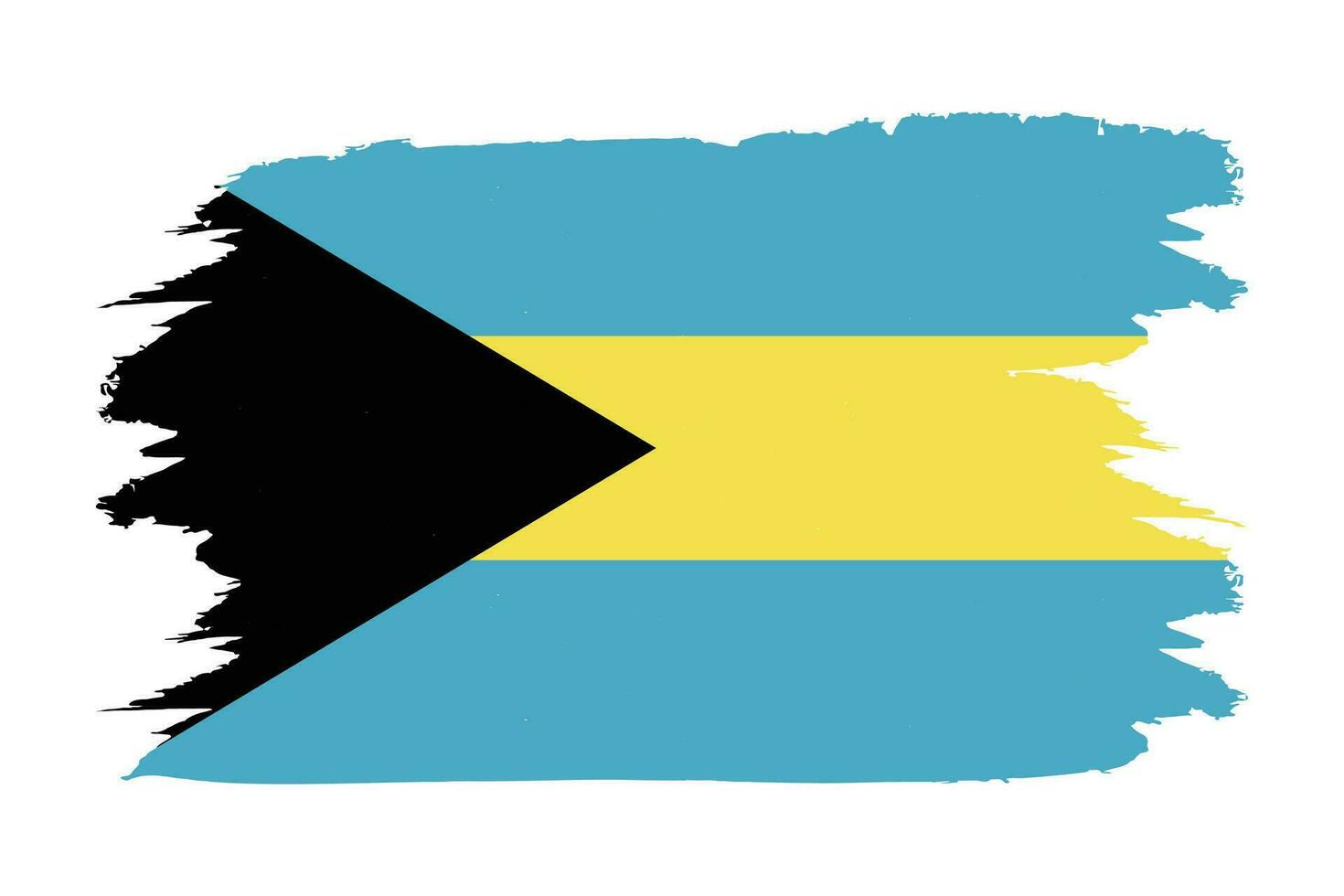 Bahamas national flag in vector