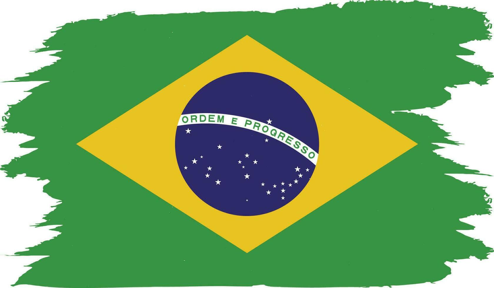 de brasil nacional bandera en vector formar