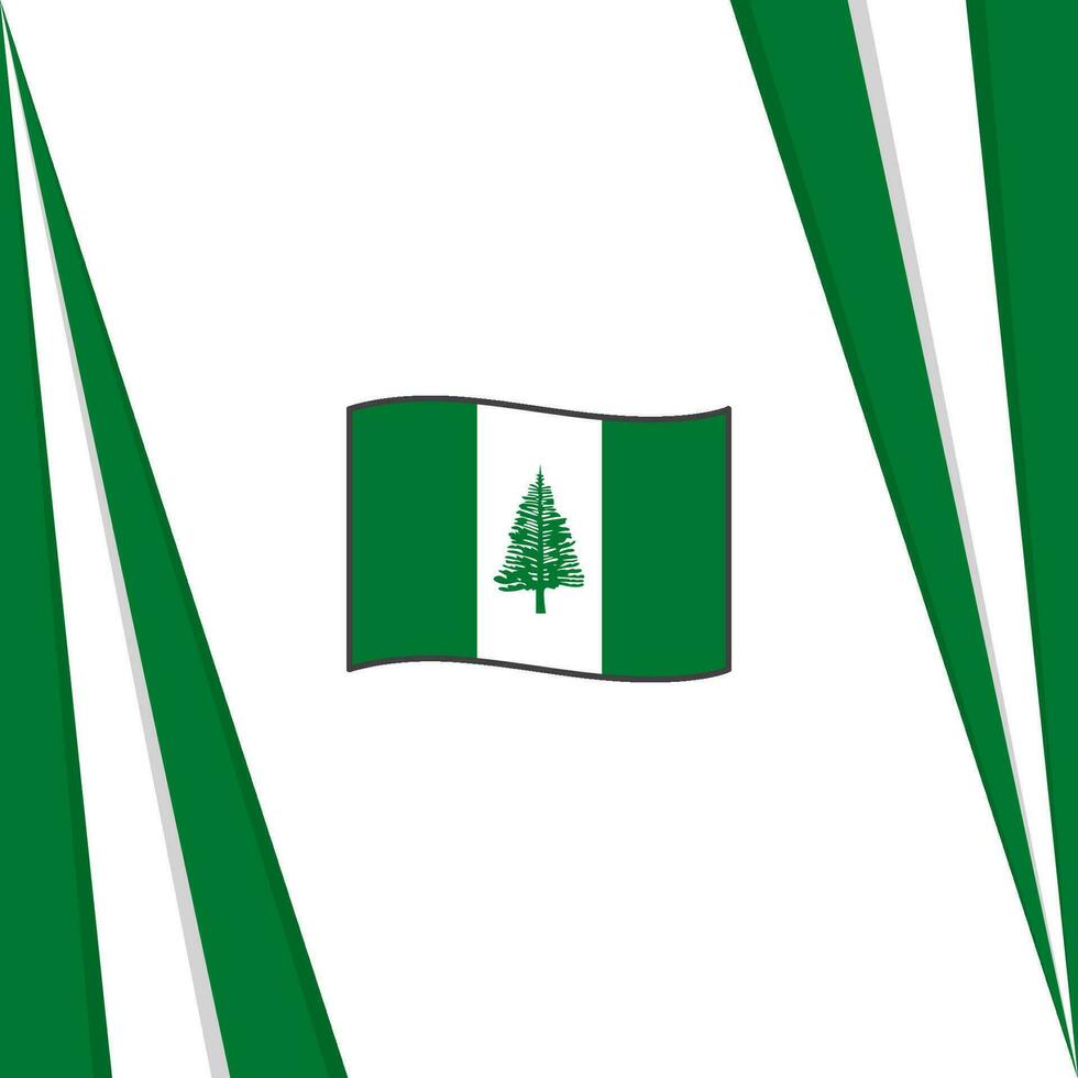 Norfolk Island Flag Abstract Background Design Template. Norfolk Island Independence Day Banner Social Media Post. Norfolk Island Flag vector