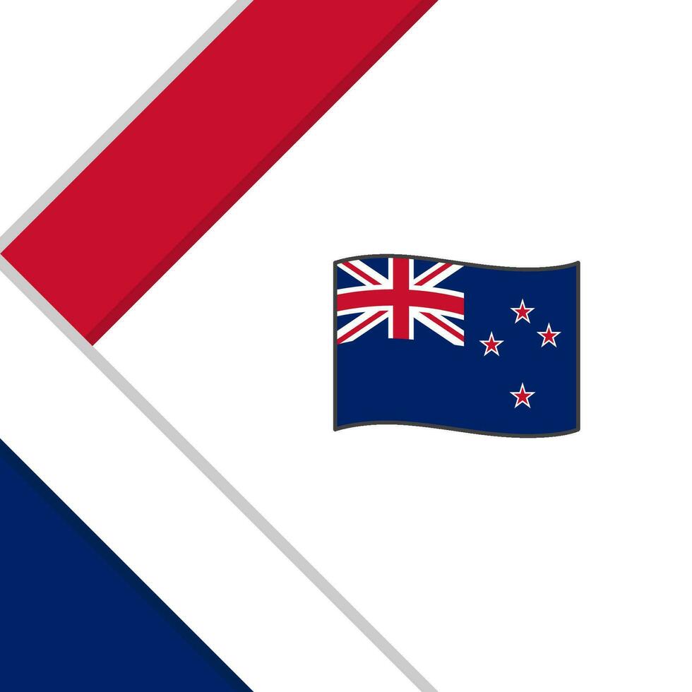 New Zealand Flag Abstract Background Design Template. New Zealand Independence Day Banner Social Media Post. New Zealand Illustration vector