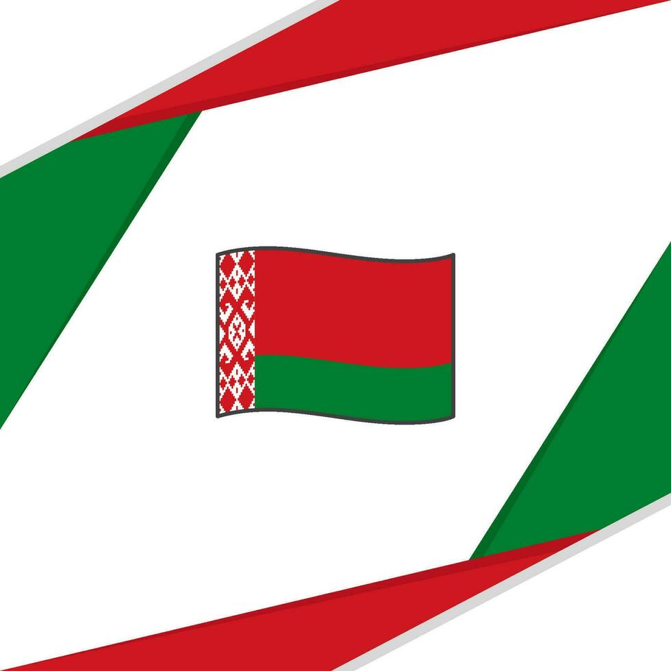 Belarus Flag Abstract Background Design Template. Belarus Independence Day Banner Social Media Post. Belarus vector