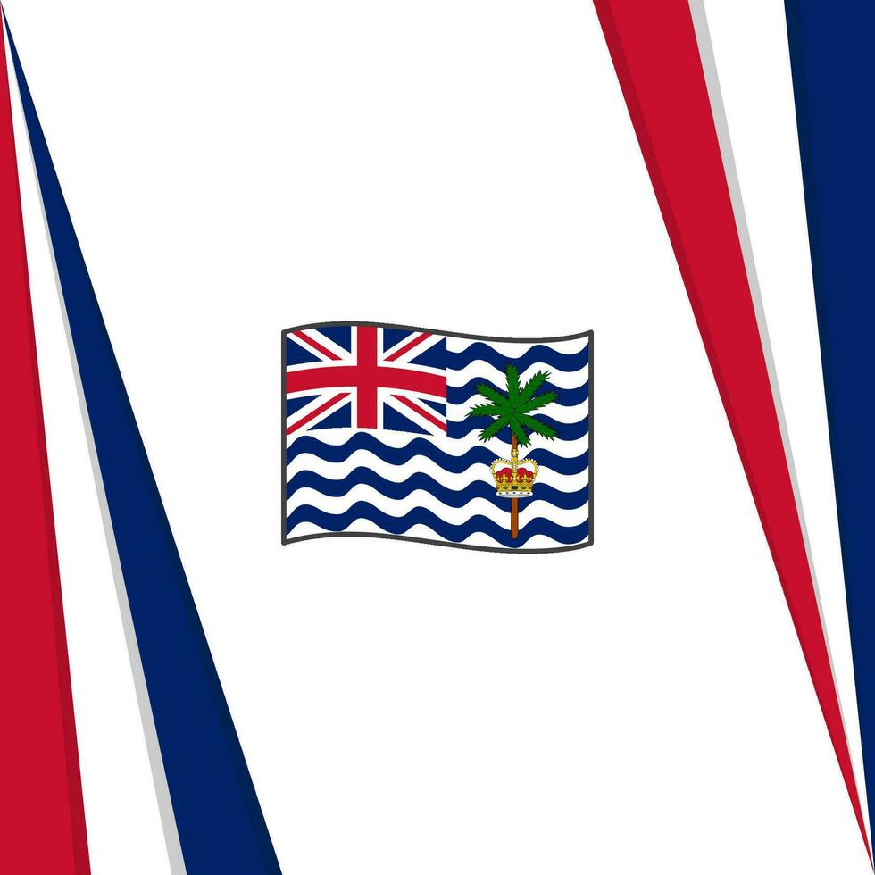 British Indian Ocean Territory Flag Abstract Background Design Template. British Indian Ocean Territory Independence Day Banner Social Media Post. Flag vector
