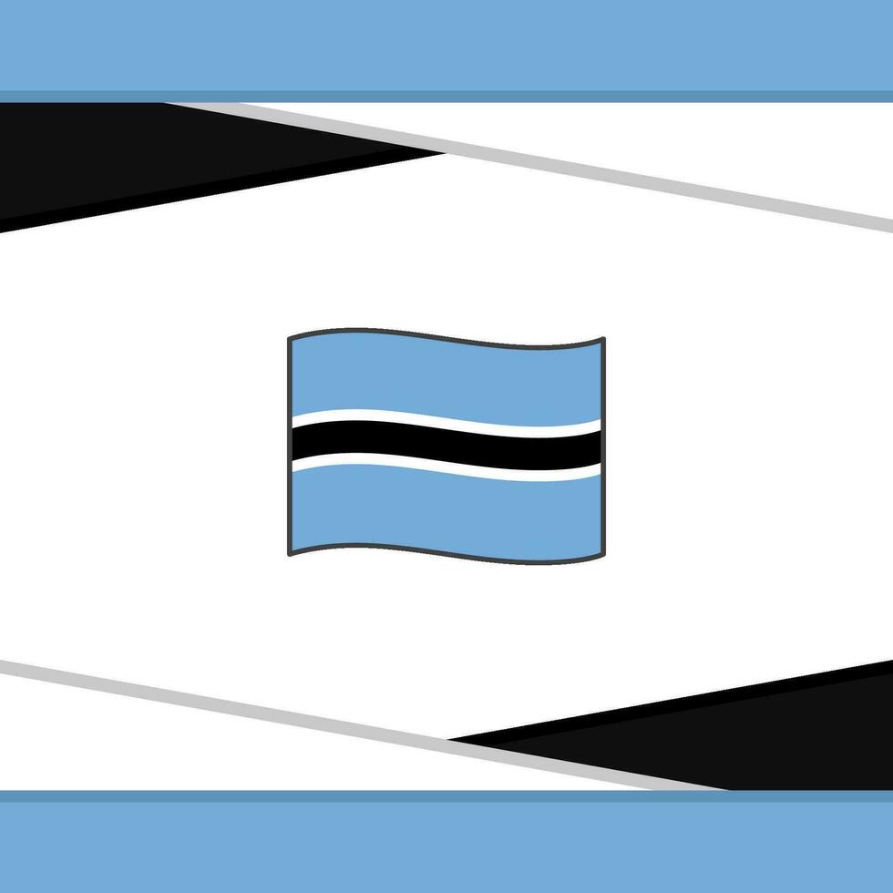 Botswana Flag Abstract Background Design Template. Botswana Independence Day Banner Social Media Post. Botswana Vector
