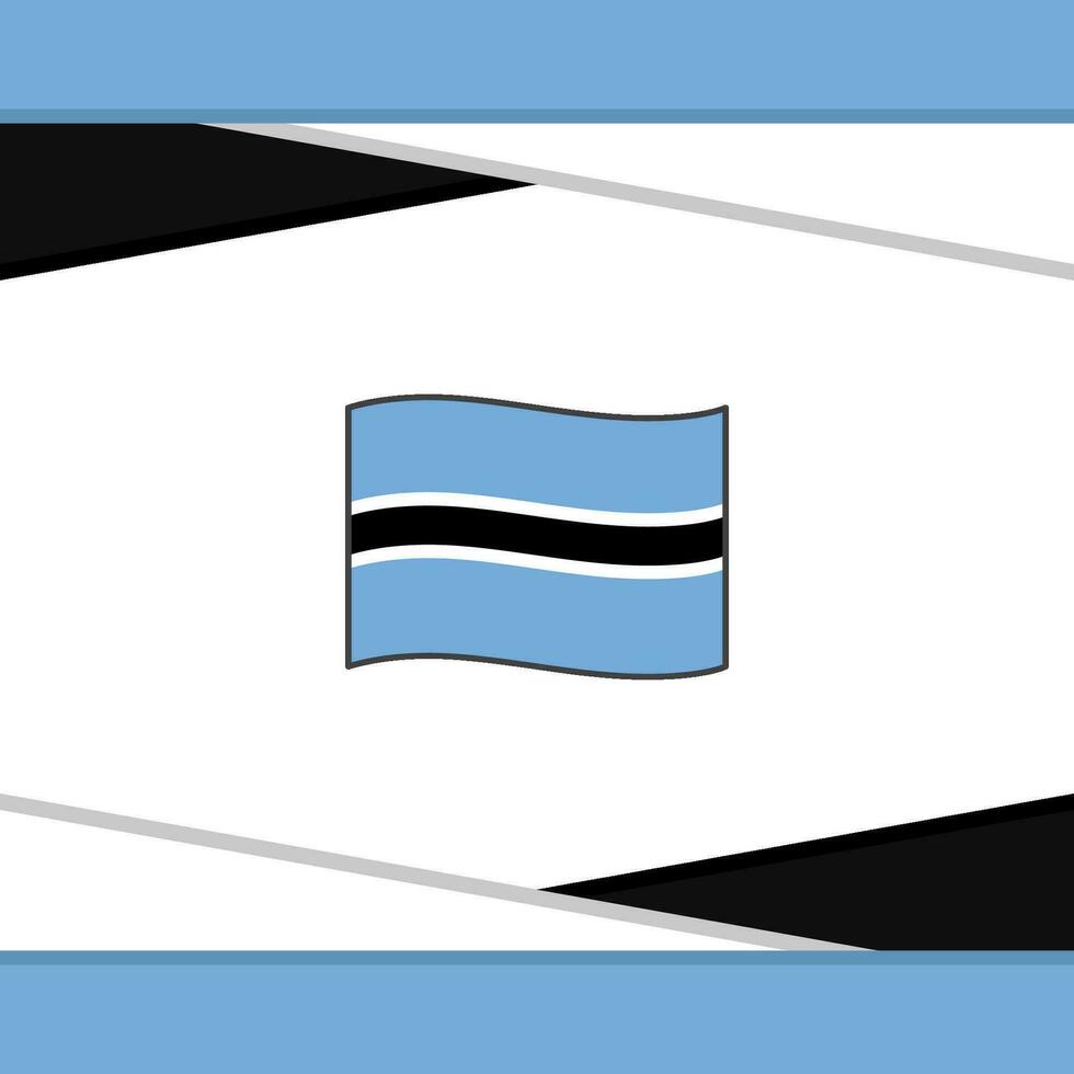 Botswana Flag Abstract Background Design Template. Botswana Independence Day Banner Social Media Post. Botswana Vector