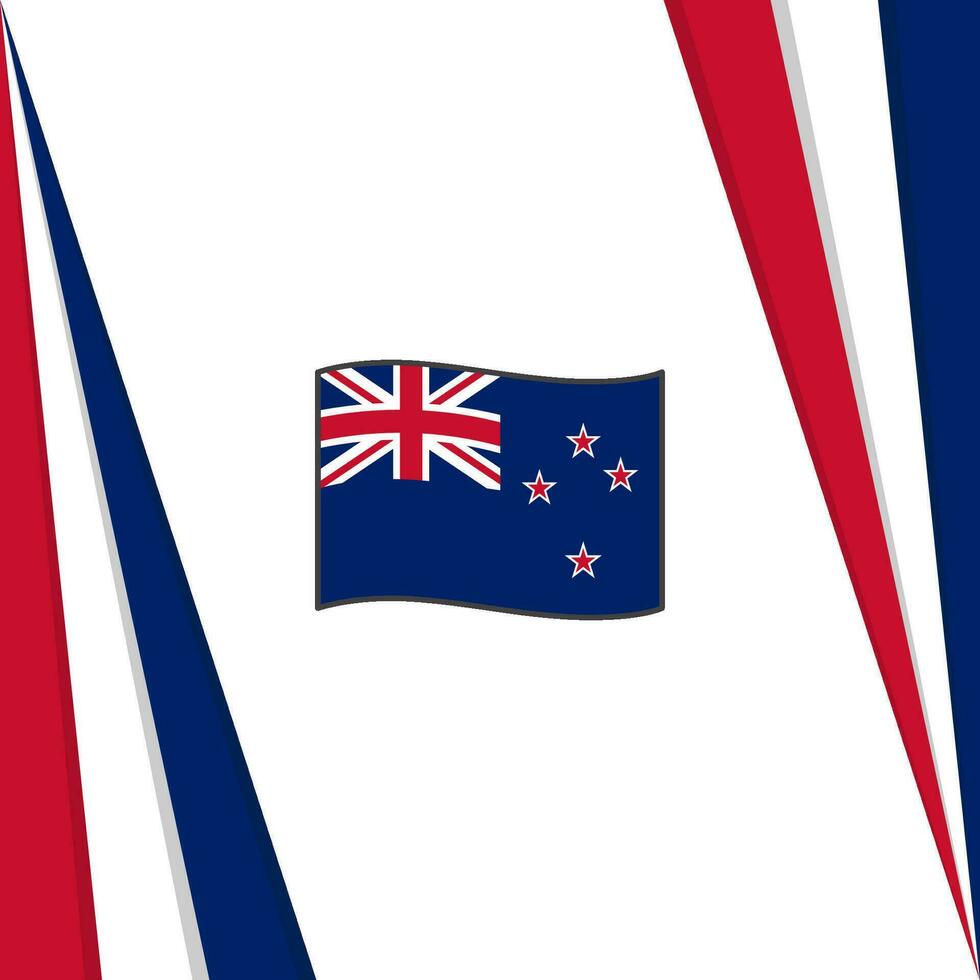 New Zealand Flag Abstract Background Design Template. New Zealand Independence Day Banner Social Media Post. New Zealand Flag vector