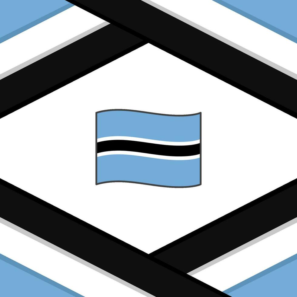 Botswana Flag Abstract Background Design Template. Botswana Independence Day Banner Social Media Post. Botswana Template vector