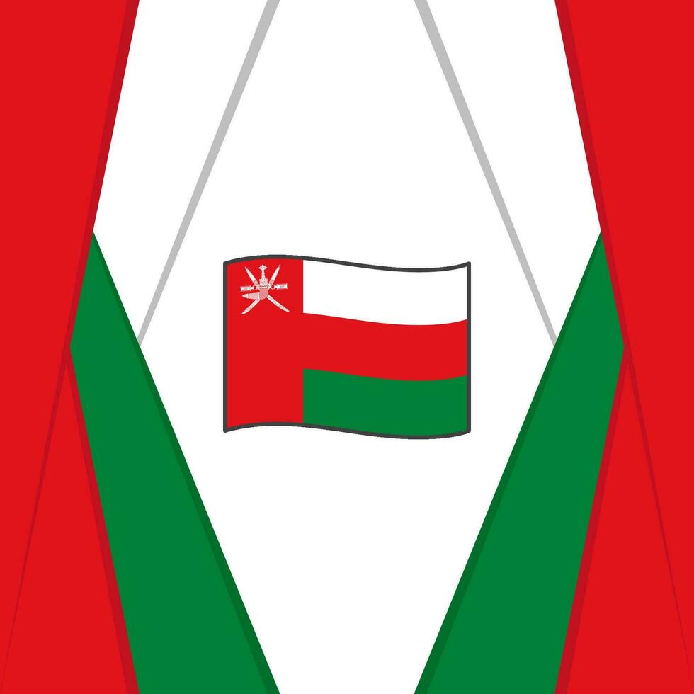 Oman Flag Abstract Background Design Template. Oman Independence Day Banner Social Media Post. Oman Background vector