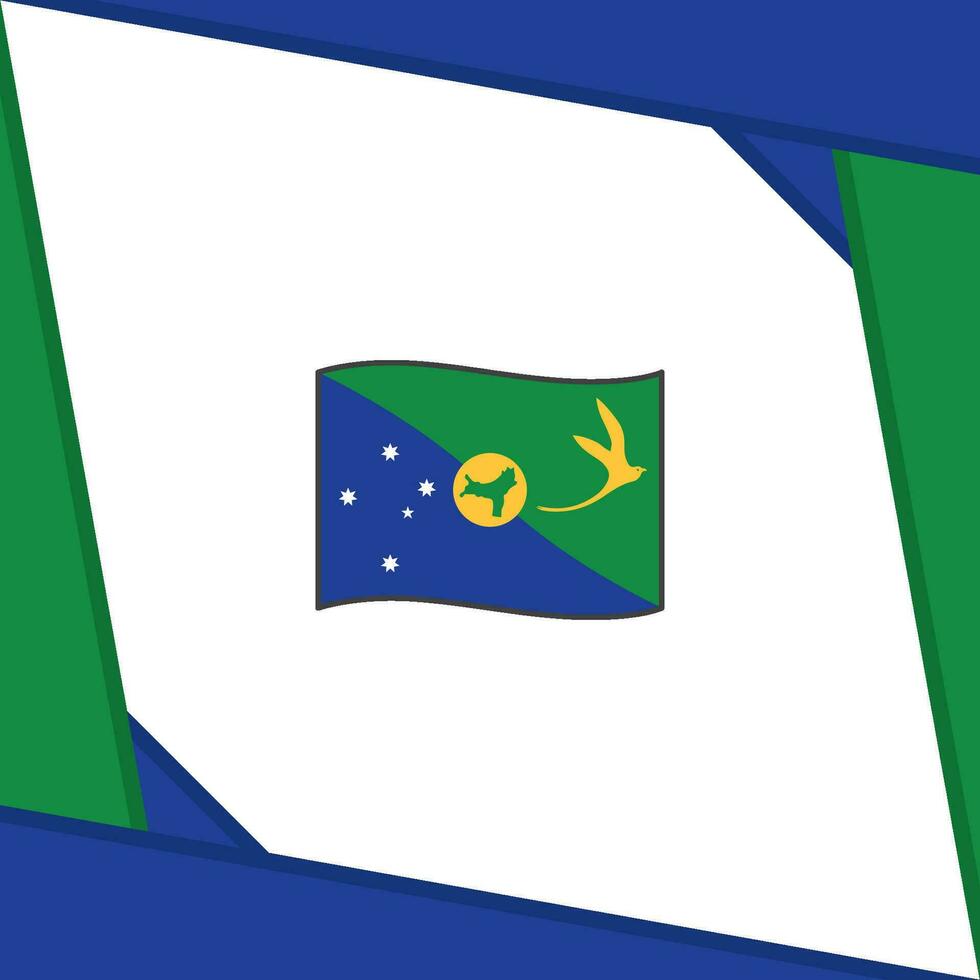 Christmas Island Flag Abstract Background Design Template. Christmas Island Independence Day Banner Social Media Post. Christmas Island Independence Day vector