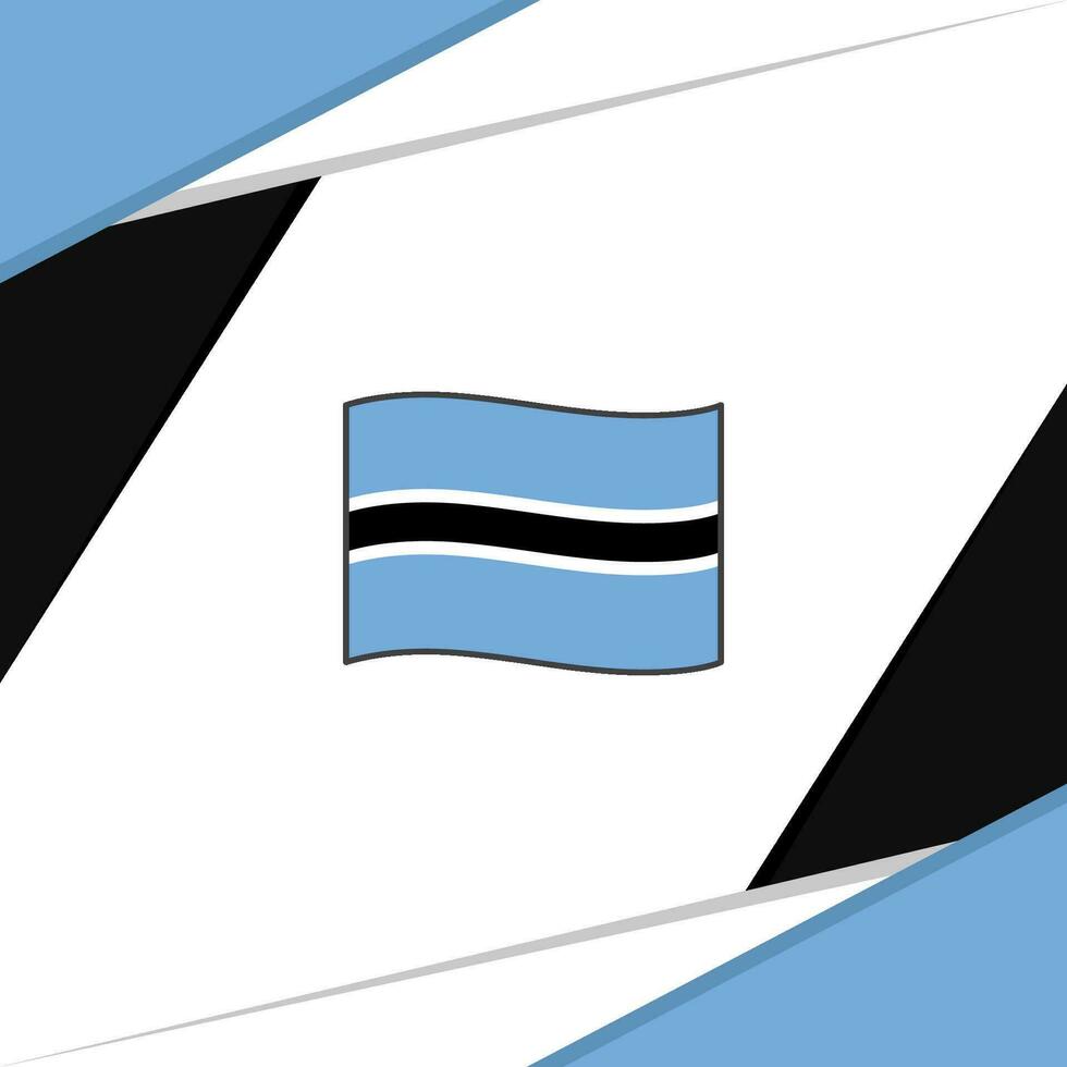 Botswana Flag Abstract Background Design Template. Botswana Independence Day Banner Social Media Post. Botswana vector