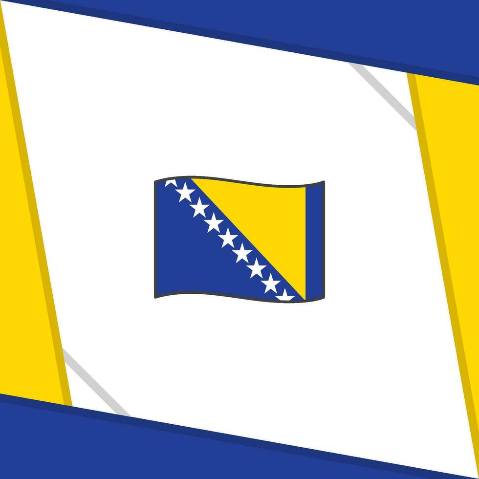 Bosnia And Herzegovina Flag Abstract Background Design Template. Bosnia And Herzegovina Independence Day Banner Social Media Post. Bosnia And Herzegovina Independence Day vector