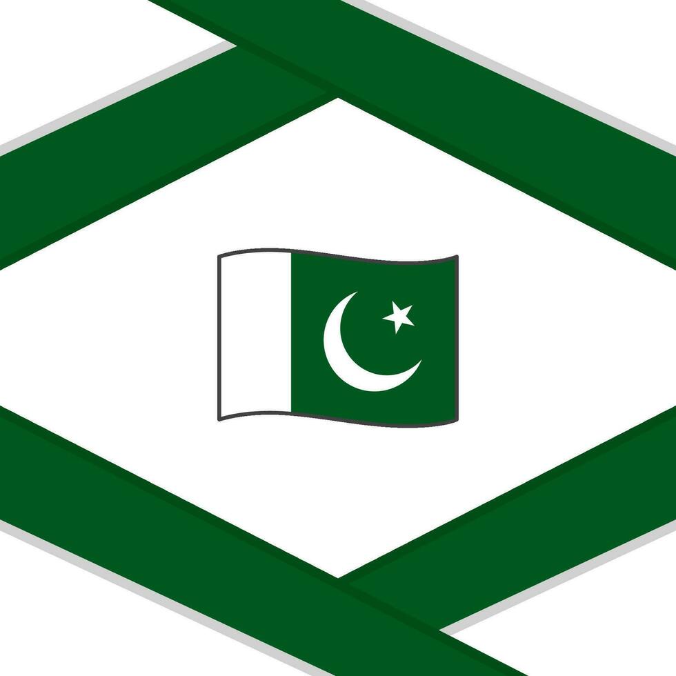 Pakistan Flag Abstract Background Design Template. Pakistan Independence Day Banner Social Media Post. Pakistan Template vector