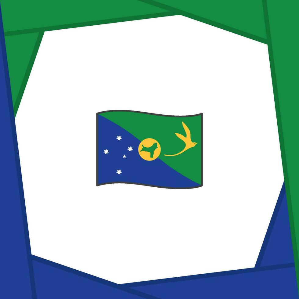 Christmas Island Flag Abstract Background Design Template. Christmas Island Independence Day Banner Social Media Post. Christmas Island Banner vector