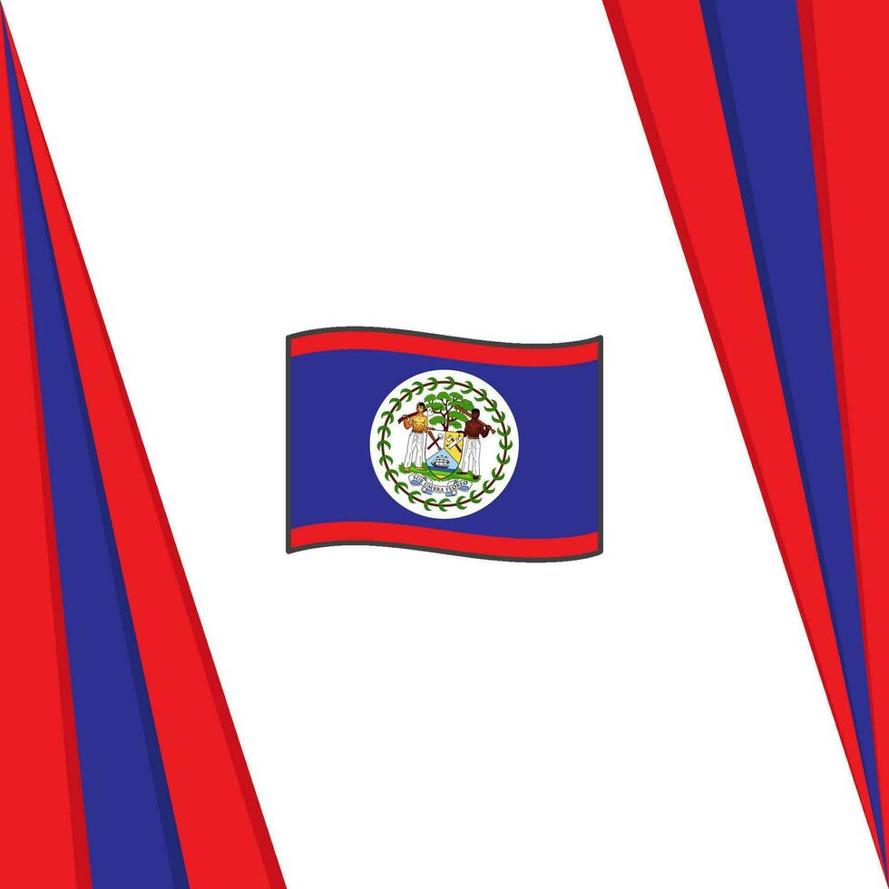 Belize Flag Abstract Background Design Template. Belize Independence Day Banner Social Media Post. Belize Flag vector