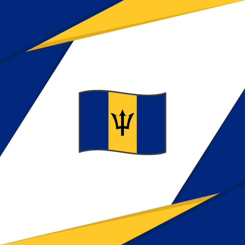 Barbados Flag Abstract Background Design Template. Barbados Independence Day Banner Social Media Post. Barbados vector