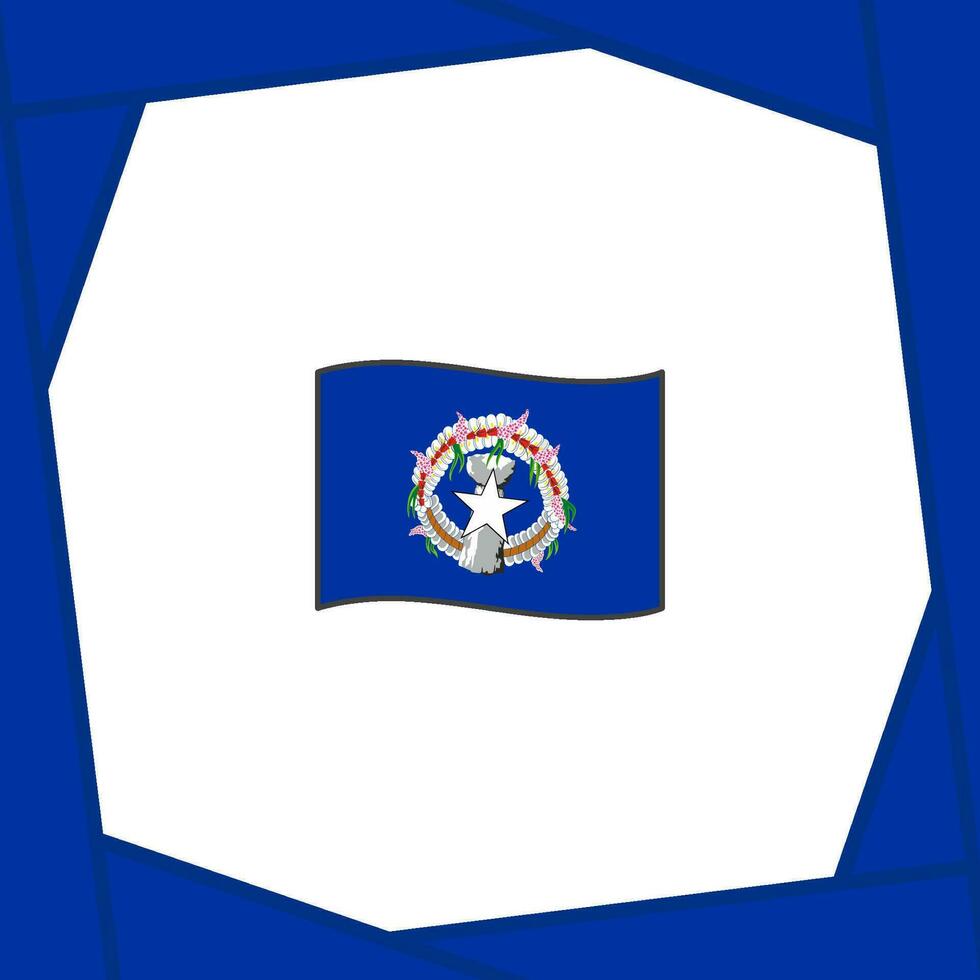 Northern Mariana Islands Flag Abstract Background Design Template. Northern Mariana Islands Independence Day Banner Social Media Post. Northern Mariana Islands Banner vector