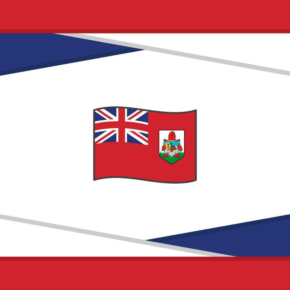 Bermuda Flag Abstract Background Design Template. Bermuda Independence Day Banner Social Media Post. Bermuda Vector