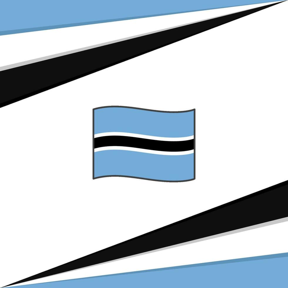 Botswana Flag Abstract Background Design Template. Botswana Independence Day Banner Social Media Post. Botswana Design vector