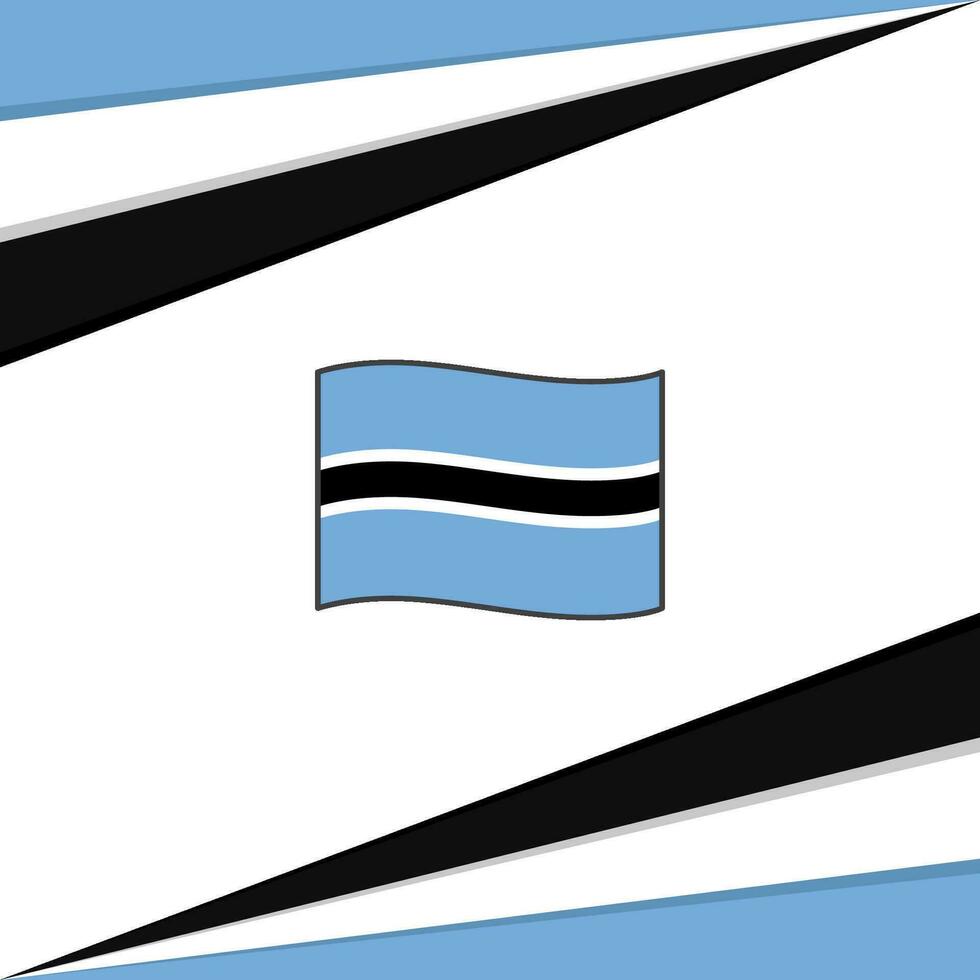 Botswana Flag Abstract Background Design Template. Botswana Independence Day Banner Social Media Post. Botswana Design vector