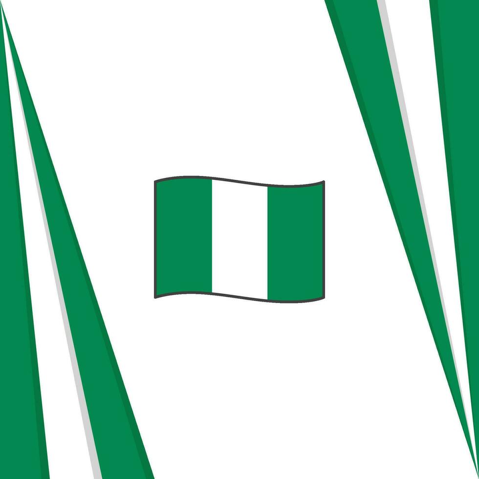 Nigeria bandera resumen antecedentes diseño modelo. Nigeria independencia día bandera social medios de comunicación correo. Nigeria bandera vector