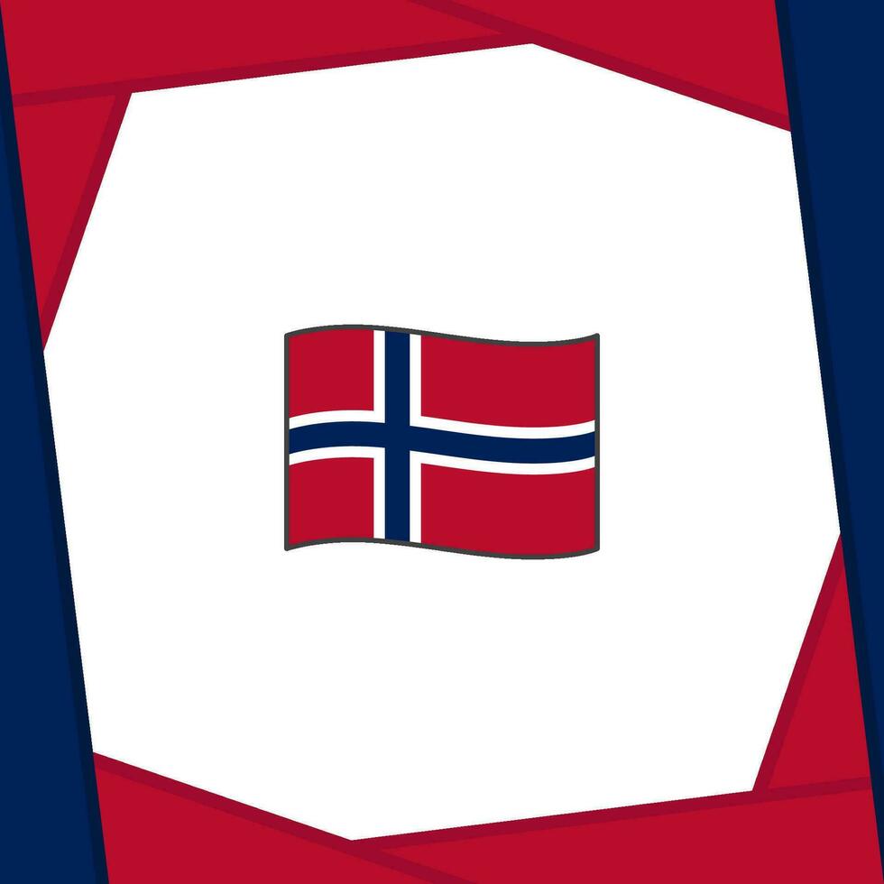 Norway Flag Abstract Background Design Template. Norway Independence Day Banner Social Media Post. Norway Banner vector