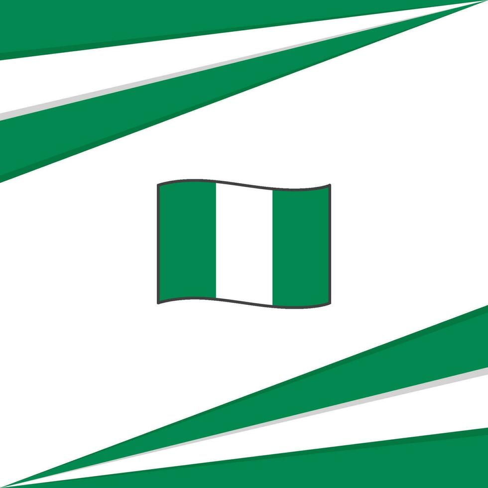 Nigeria bandera resumen antecedentes diseño modelo. Nigeria independencia día bandera social medios de comunicación correo. Nigeria diseño vector