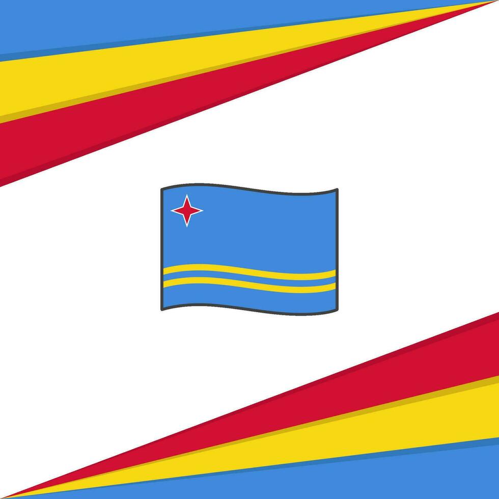 Aruba Flag Abstract Background Design Template. Aruba Independence Day Banner Social Media Post. Aruba Design vector