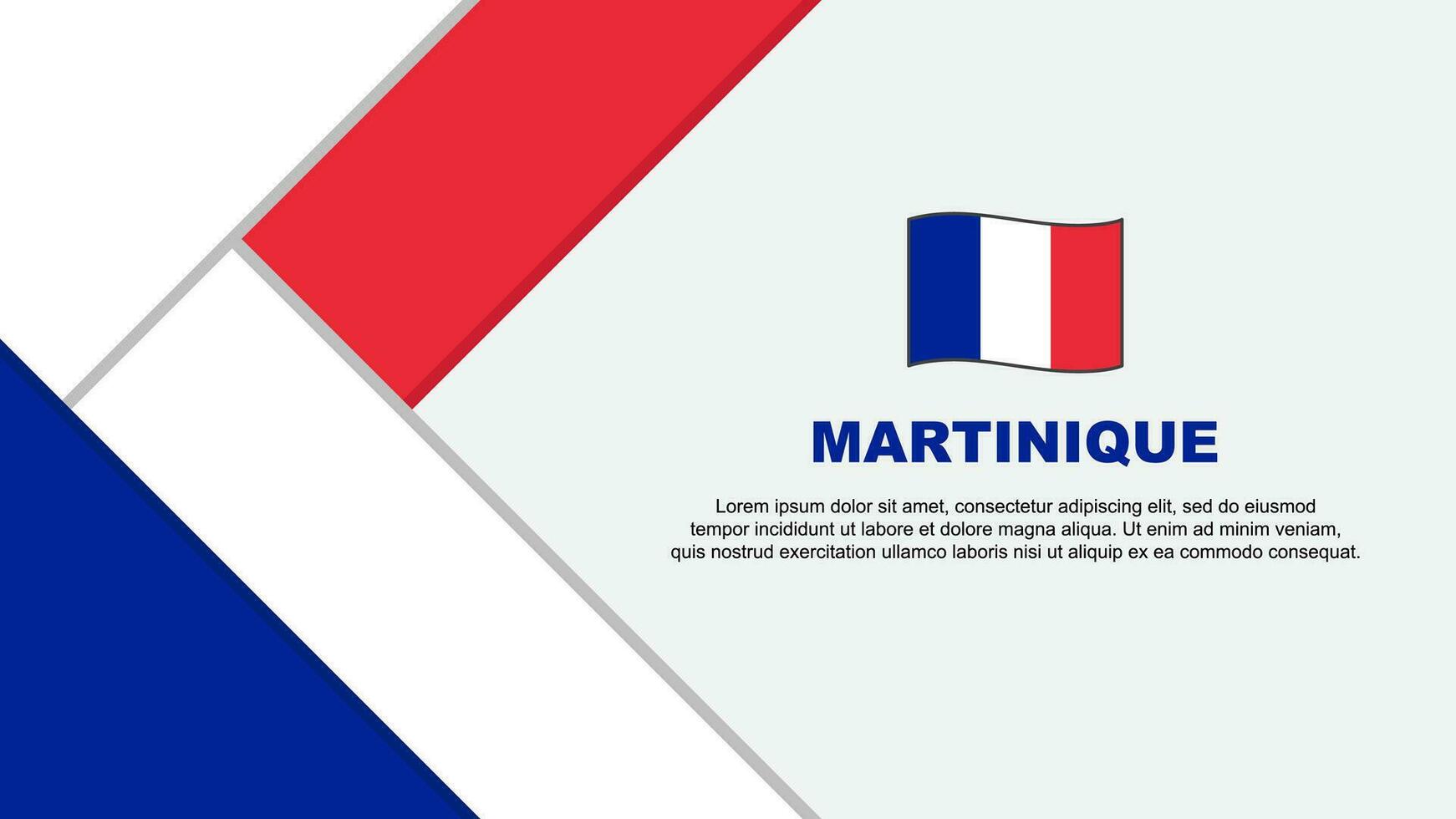 Martinique Flag Abstract Background Design Template. Independence Day Banner Cartoon Vector Illustration. Illustration