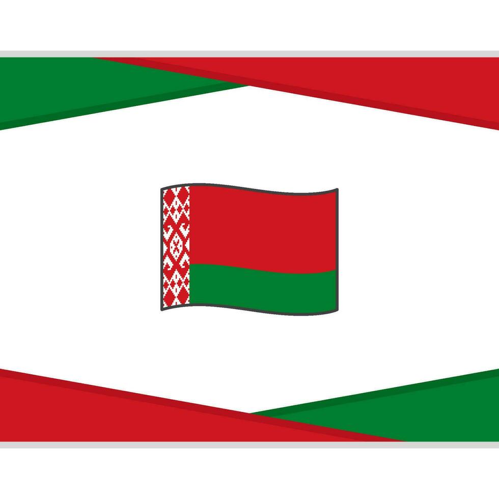 Belarus Flag Abstract Background Design Template. Belarus Independence Day Banner Social Media Post. Belarus Vector