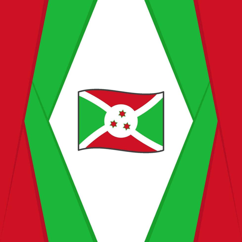Burundi Flag Abstract Background Design Template. Burundi Independence Day Banner Social Media Post. Burundi Background vector