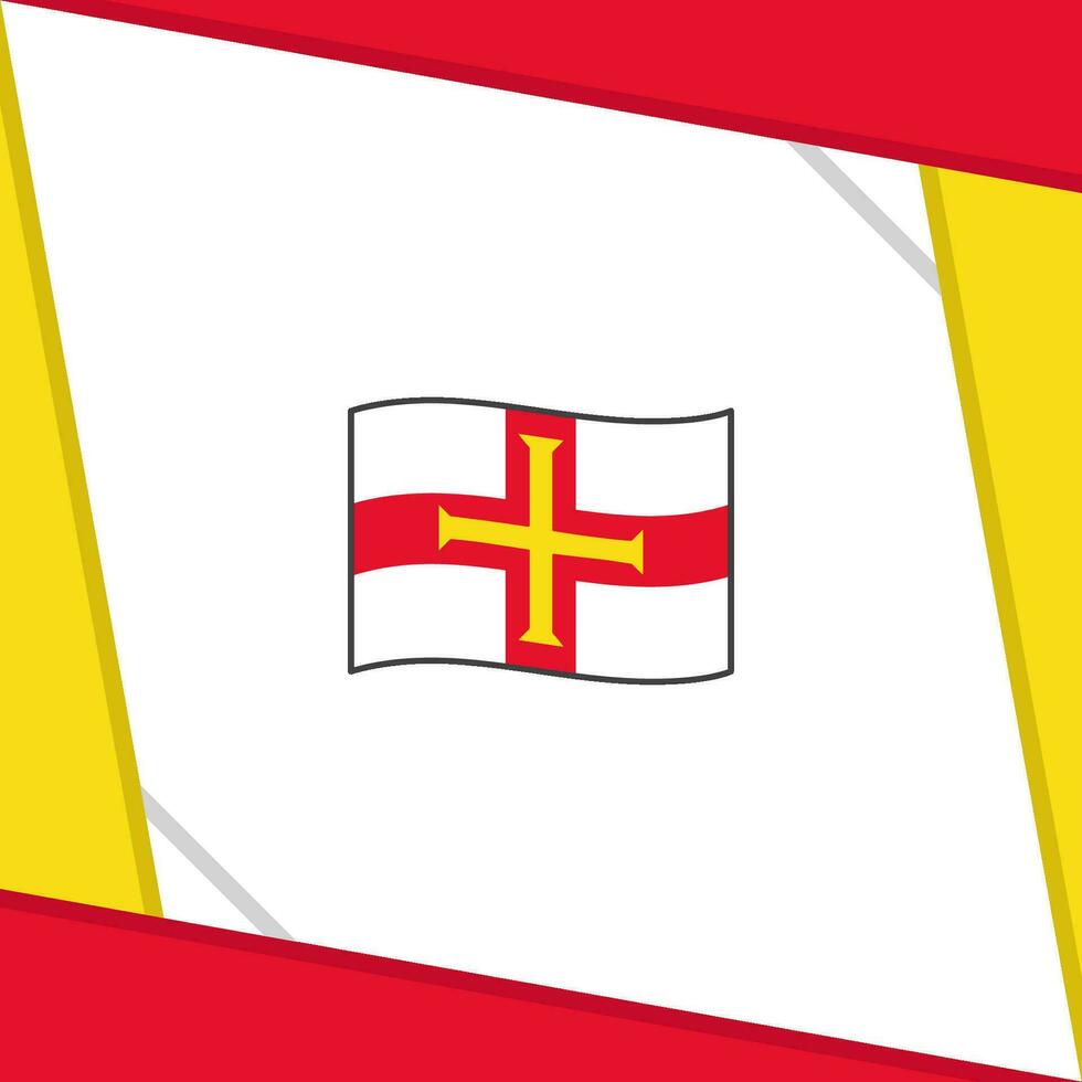 Guernsey Flag Abstract Background Design Template. Guernsey Independence Day Banner Social Media Post. Guernsey Independence Day vector