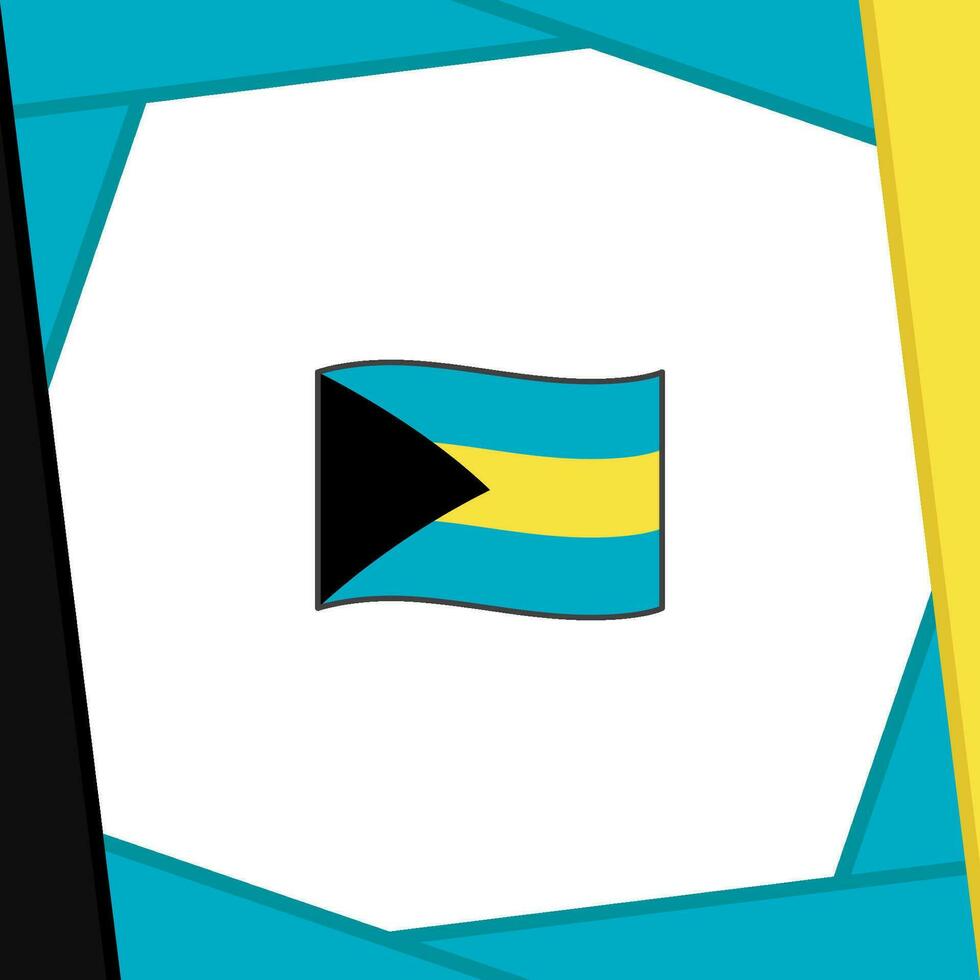Bahamas Flag Abstract Background Design Template. Bahamas Independence Day Banner Social Media Post. Bahamas Banner vector