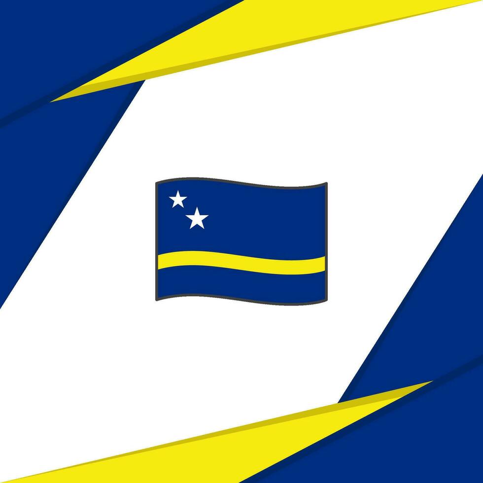 Curacao Flag Abstract Background Design Template. Curacao Independence Day Banner Social Media Post. Curacao vector